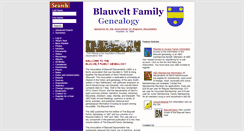 Desktop Screenshot of genealogy.blauvelt.org