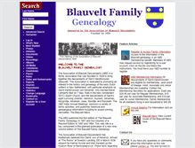 Tablet Screenshot of genealogy.blauvelt.org